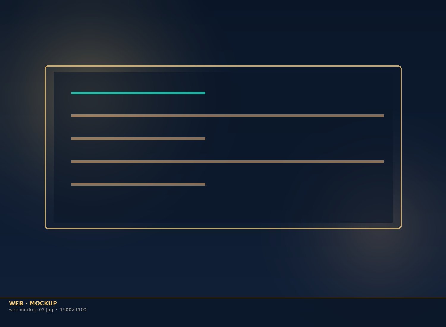 Website mockup
